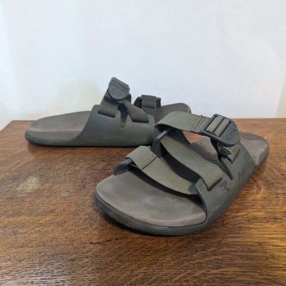 Chaco Chillos Slide Sandal Green Arch Support Waterproof EU 42 Men’s 9 Unisex - Picture 7 of 8